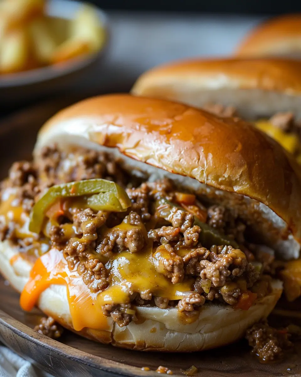 Philly Cheesesteak Sloppy Joes: Juicy Twist with Turkey Bacon