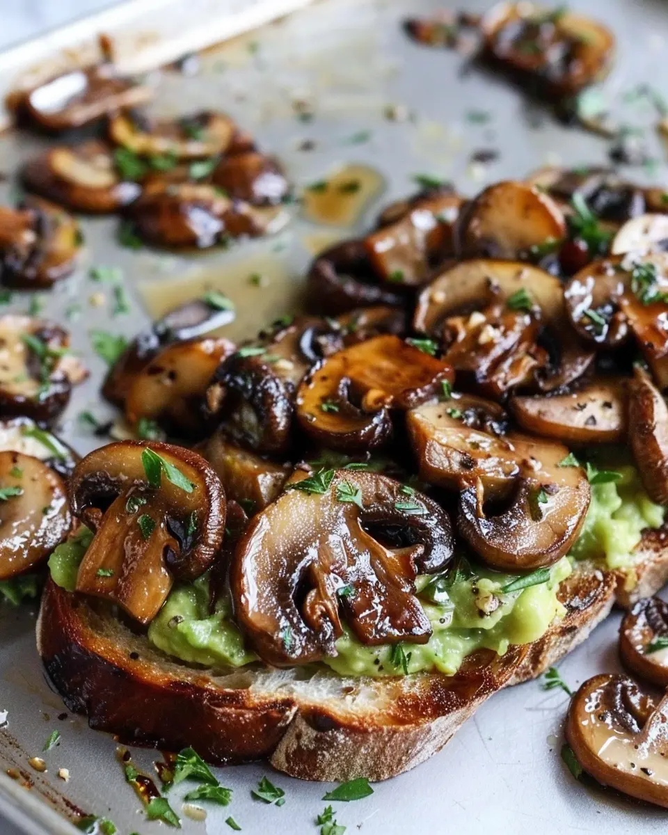 Garlicky Avocado Mushroom Toast: A Cozy Indulgence for Dinner