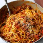 camp David Spaghetti with Italian Sausage