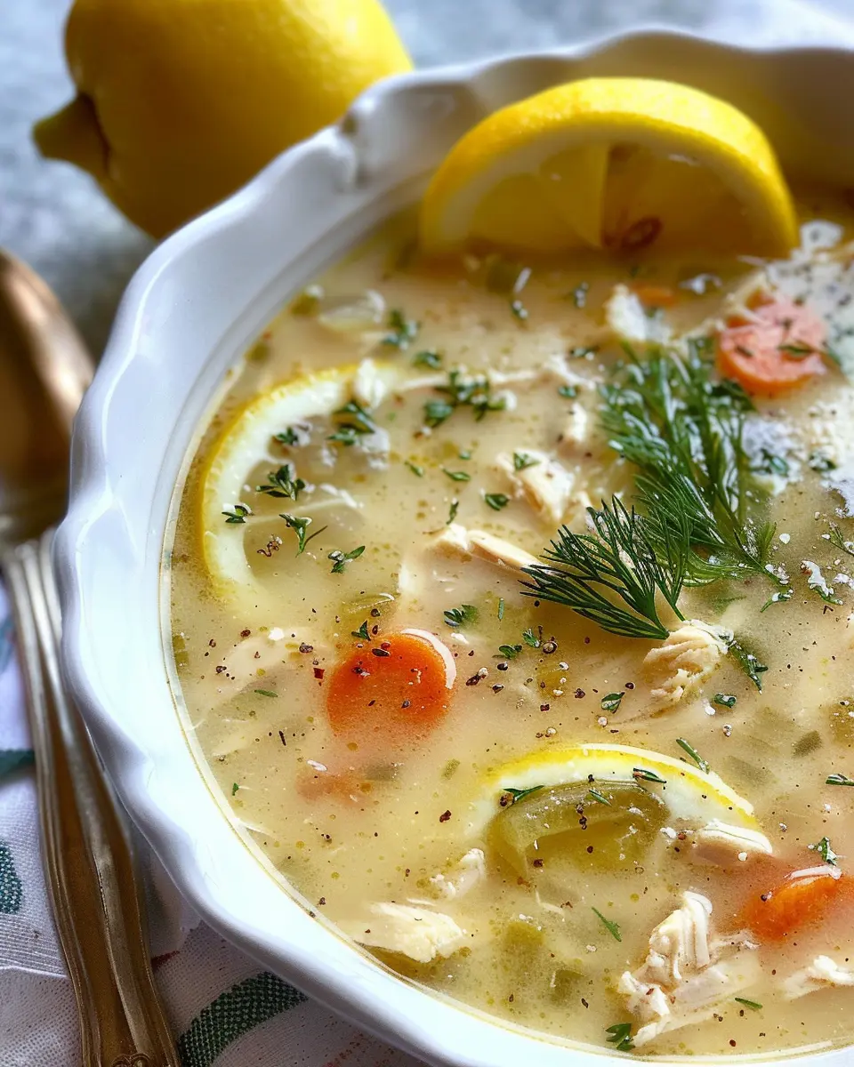 Greek Lemon Chicken Soup: A Refreshing and Easy Comfort Dish