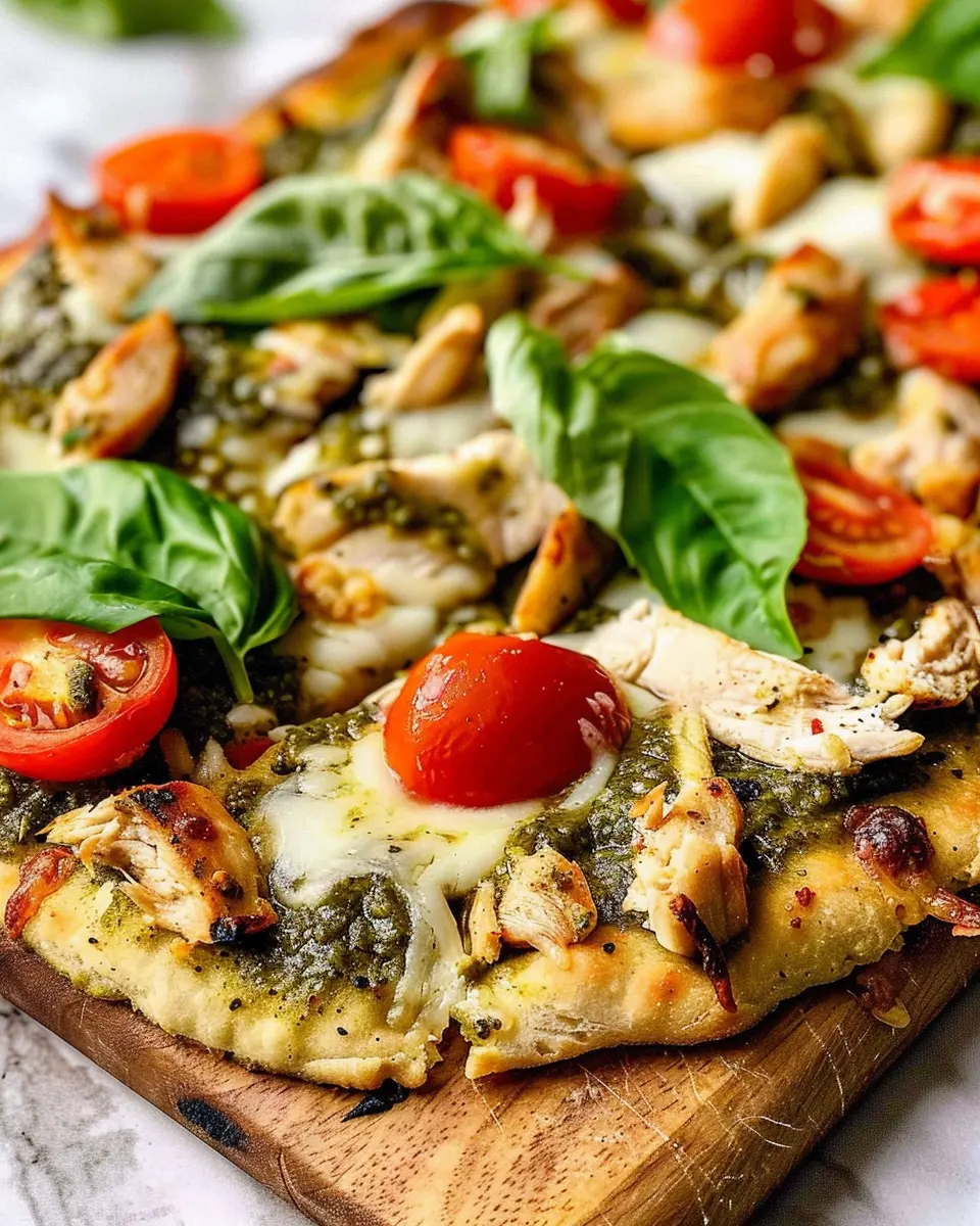 Chicken Pesto Flatbread: Easy Homemade Delight for All Ages