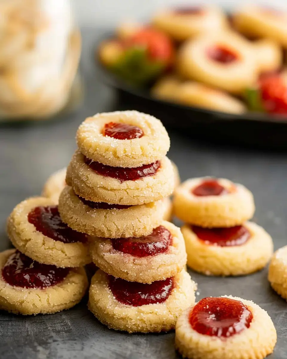 Strawberry Thumbprint Cookies: Easy Treats for Sweet Moments