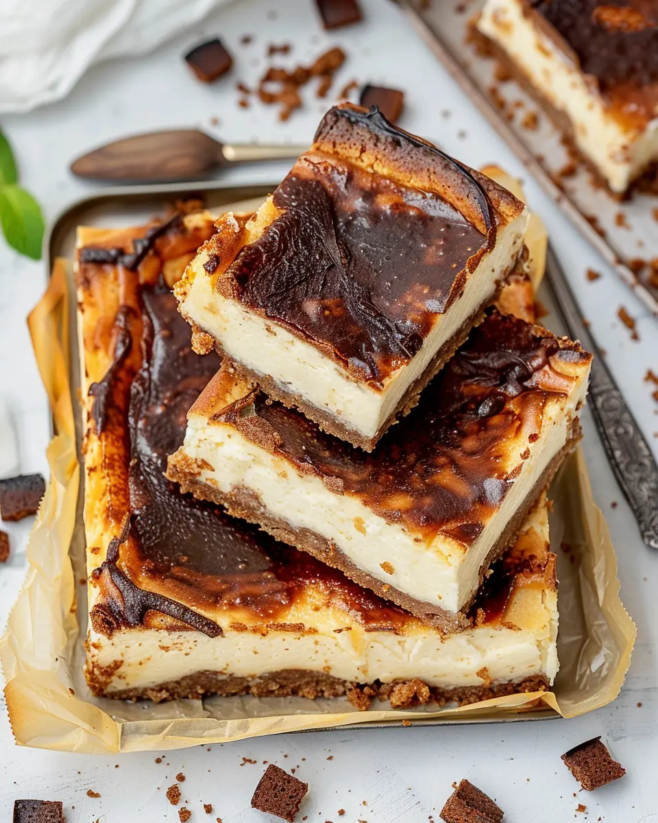 Basque Cheesecake Bars: Indulgent Treats for Home Baking Lovers