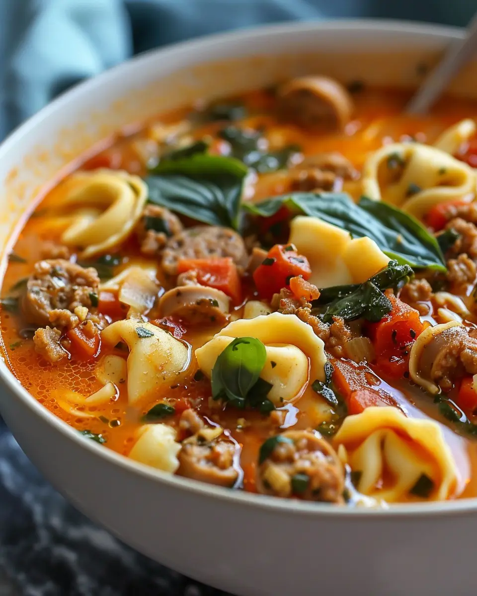 Crockpot Tortellini Soup with Sausage: Easy Comfort in a Bowl