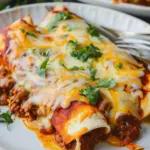 Family Favorite Cheesy Ground Beef Enchiladas