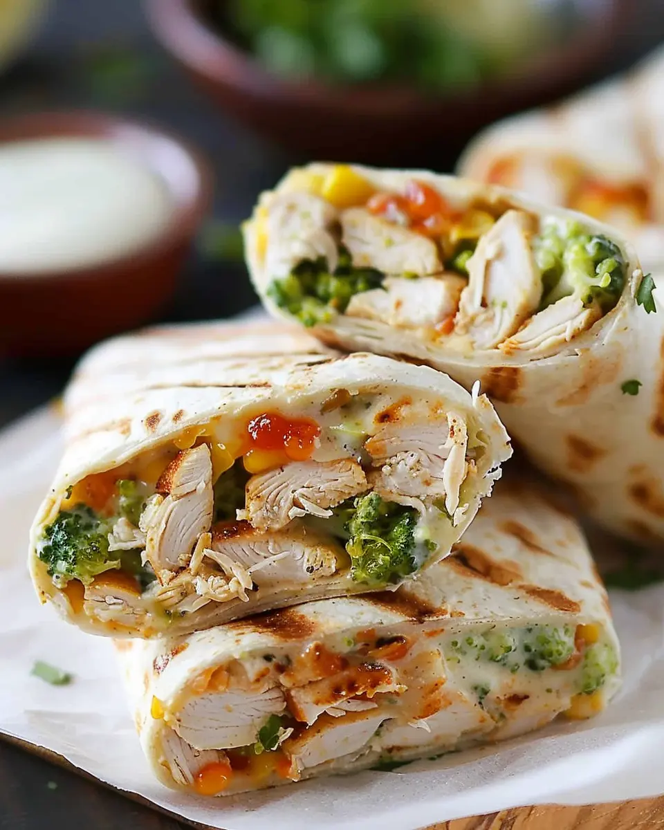 Chicken and Broccoli Grilled Burritos: Easy Recipe for Flavor Lovers