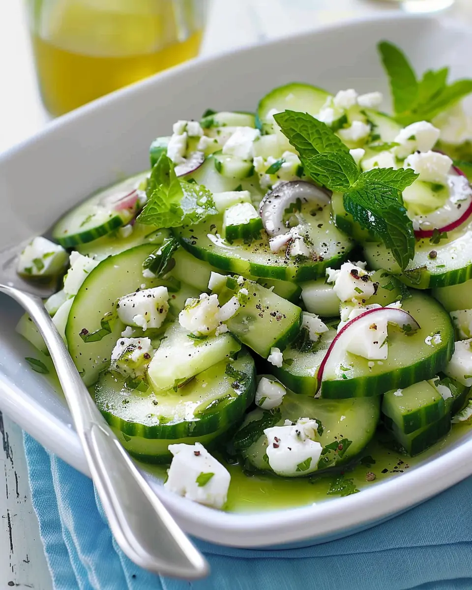Cucumber, mint &amp; feta salad: The best refreshing dish for summer