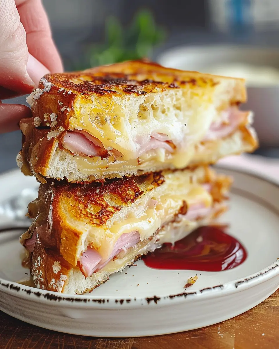 Monte Cristo Sandwich: Indulgent Turkey Bacon &amp; Chicken Ham Delight
