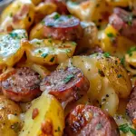 Cheesy Ranch Potatoes and Smoked Sausage