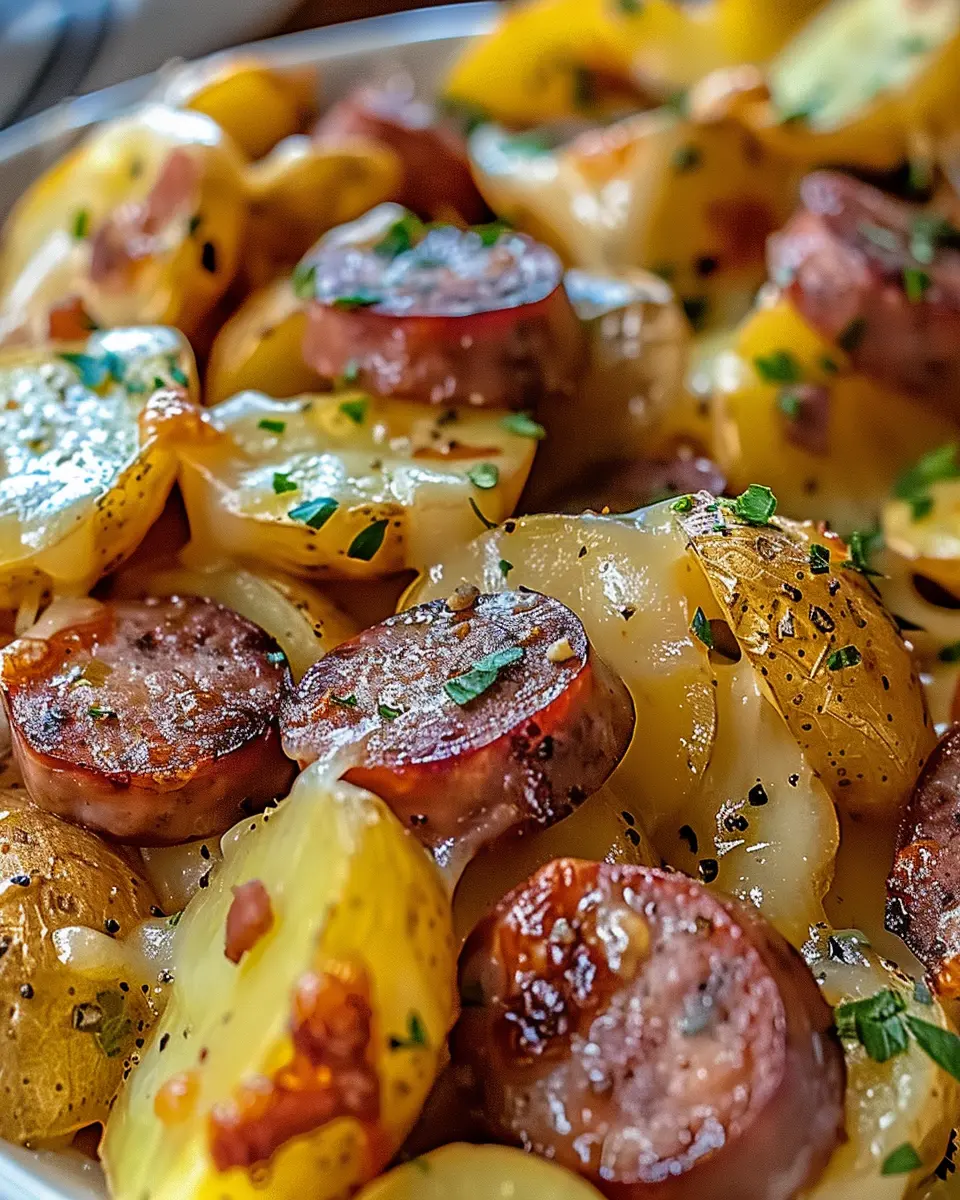 Cheesy Ranch Potatoes and Smoked Sausage: Easy Comfort Food Delight