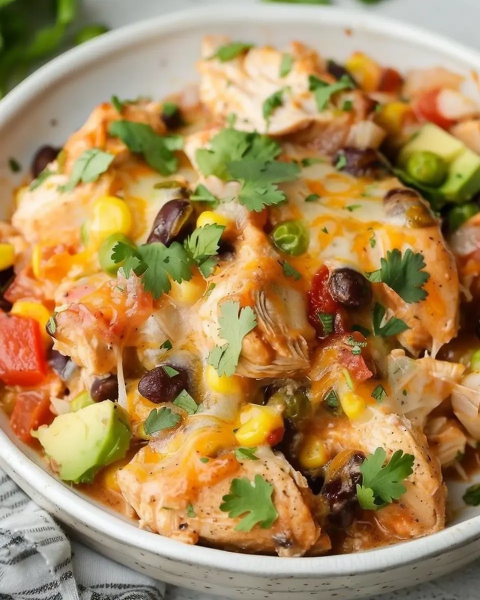 Best Southwest Chicken Casserole with Turkey Bacon Delight