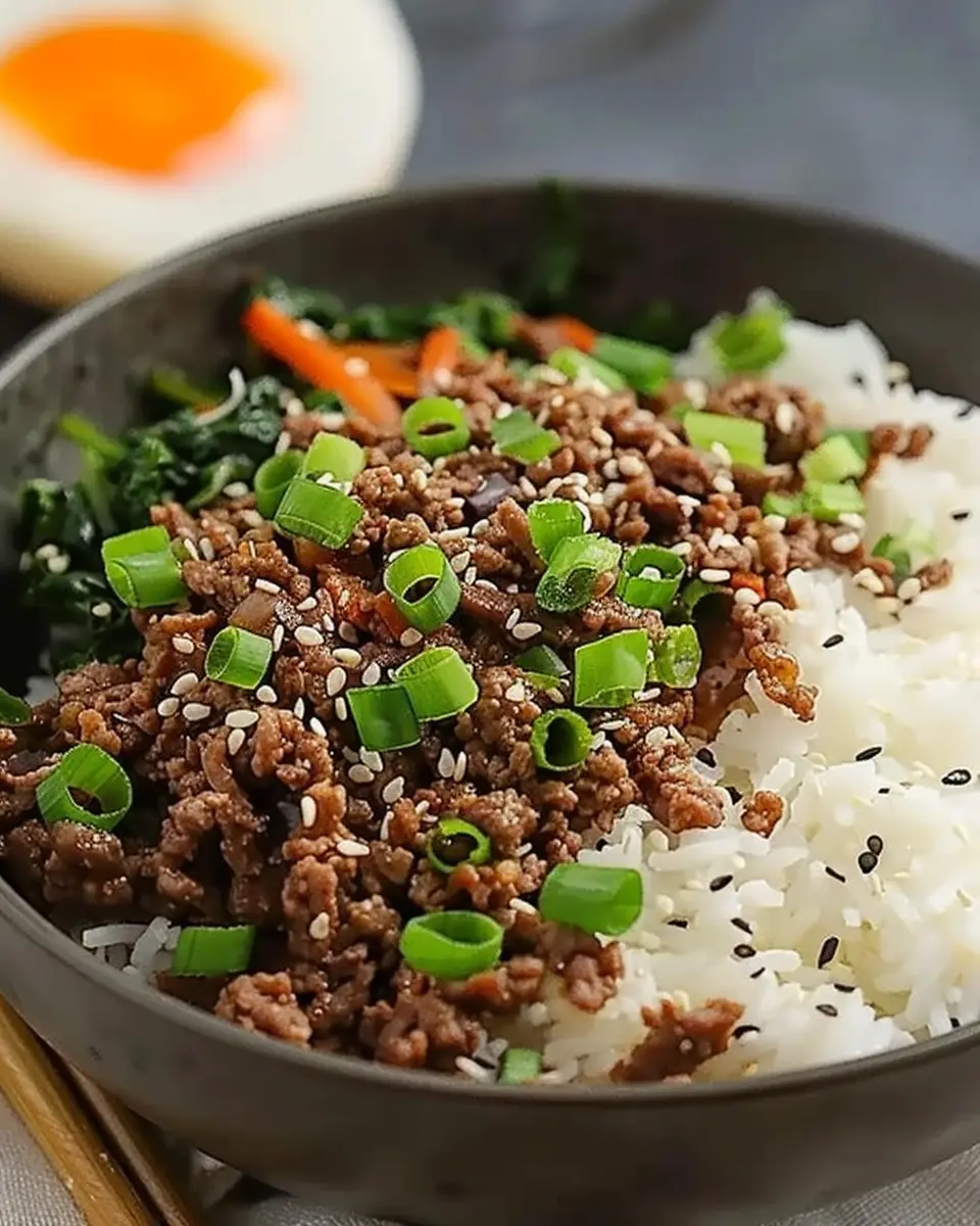 Delicious Korean Ground Beef Bowl: Easy &amp; Flavorful Weeknight Meal