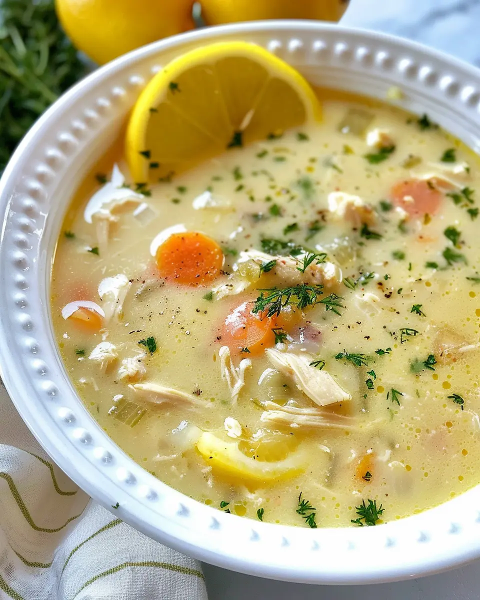 Greek Lemon Chicken Soup: A Cozy, Flavorful Delight for All