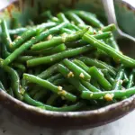 Garlic butter sauteed green beans