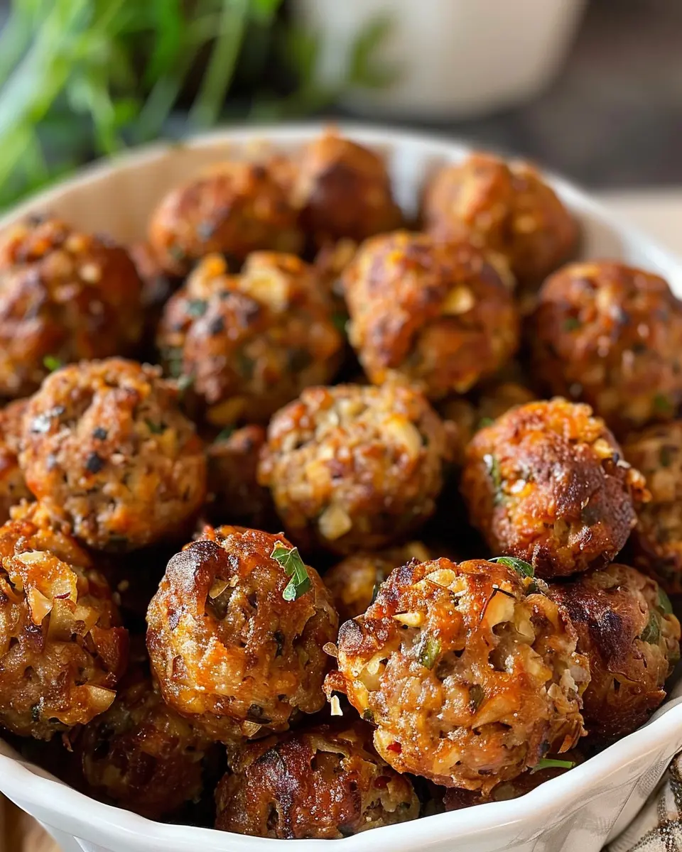 Apple Sausage Balls: Easy Recipe for Juicy Flavor with Turkey Bacon