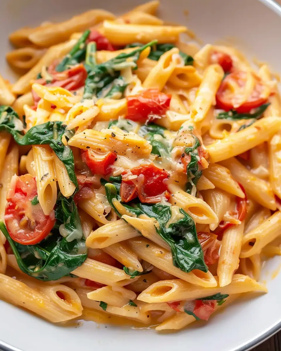 One-Pot Spinach Tomato Pasta: Easy Meal for Busy Weeknights