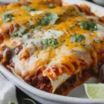 Family Favorite Cheesy Ground Beef Enchiladas
