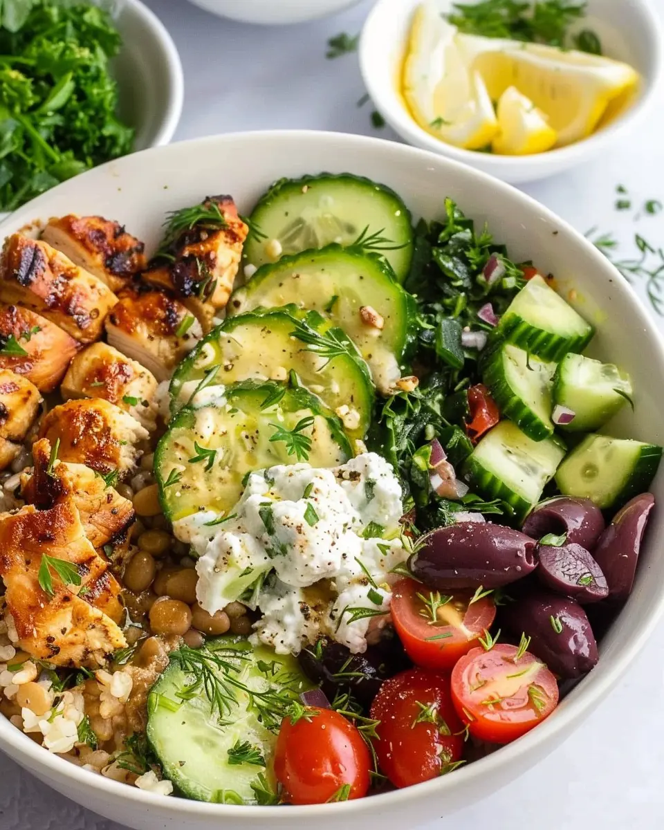 Ultimate Mediterranean Chicken Bowl: Easy, Fresh, and Flavorful