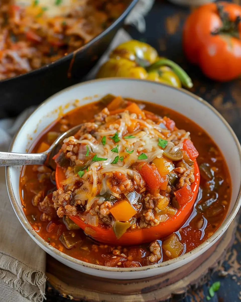 Stuffed Peppers Soup: A Hearty and Easy Comfort Dish