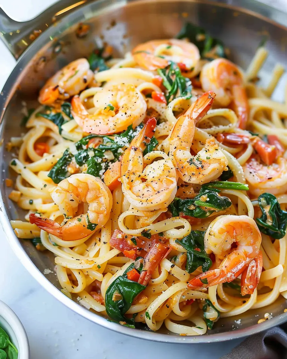Shrimp and Spinach Pasta: A Quick &amp; Healthy Gourmet Delight