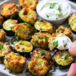 Cheesy Garlic Zucchini Bites