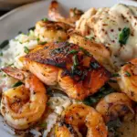 Cajun Salmon and Shrimp