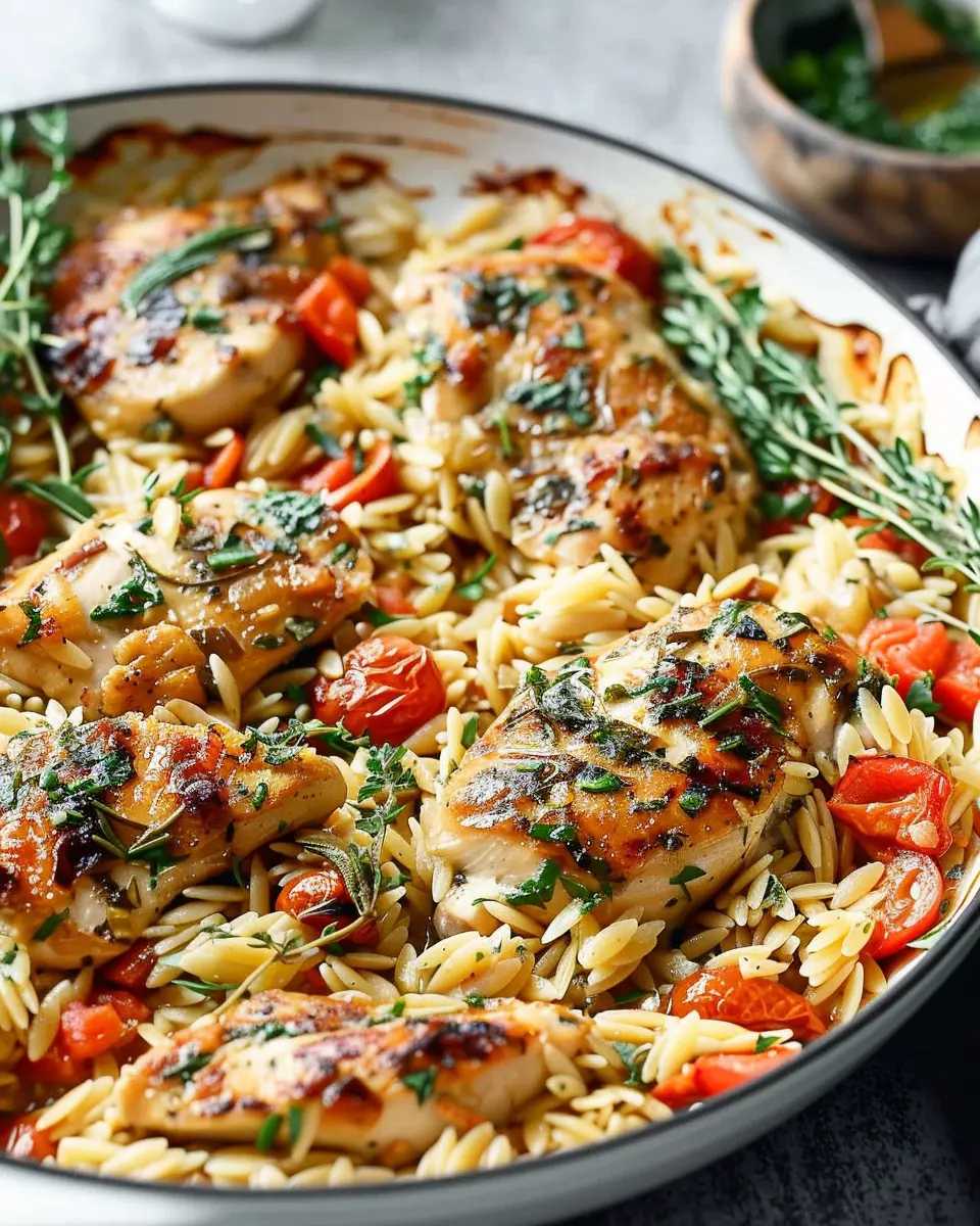 Tuscan Chicken Orzo: A Creamy, Comforting Family Favorite