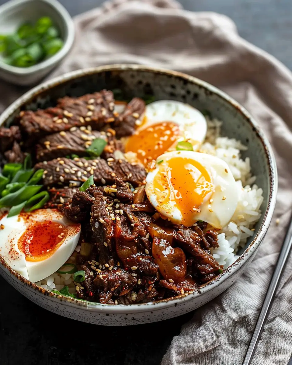 Korean Bulgogi BBQ Steak and Rice Bowls: Easy, Flavor-Packed Delight