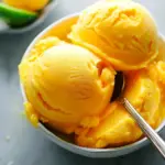 5-Minute Mango Lime Sorbet
