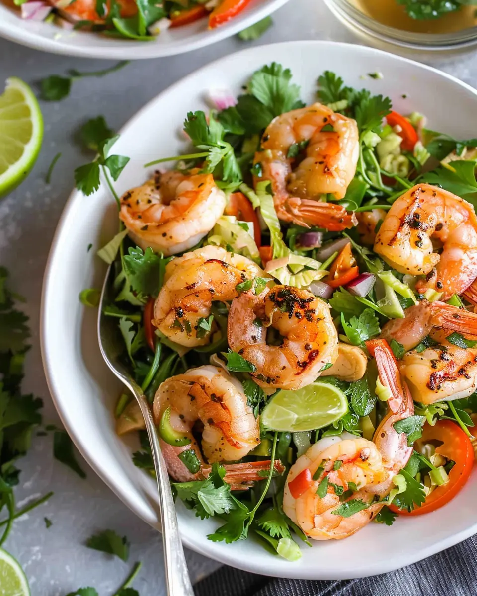 Cilantro Lime Shrimp Salad: Refreshing and Easy Weeknight Meal