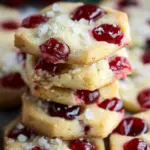 Christmas Maraschino Cherry Shortbread Cookies