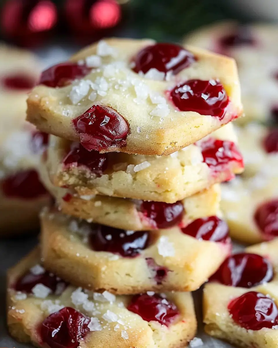 Christmas Maraschino Cherry Shortbread Cookies: The Best Festive Treat
