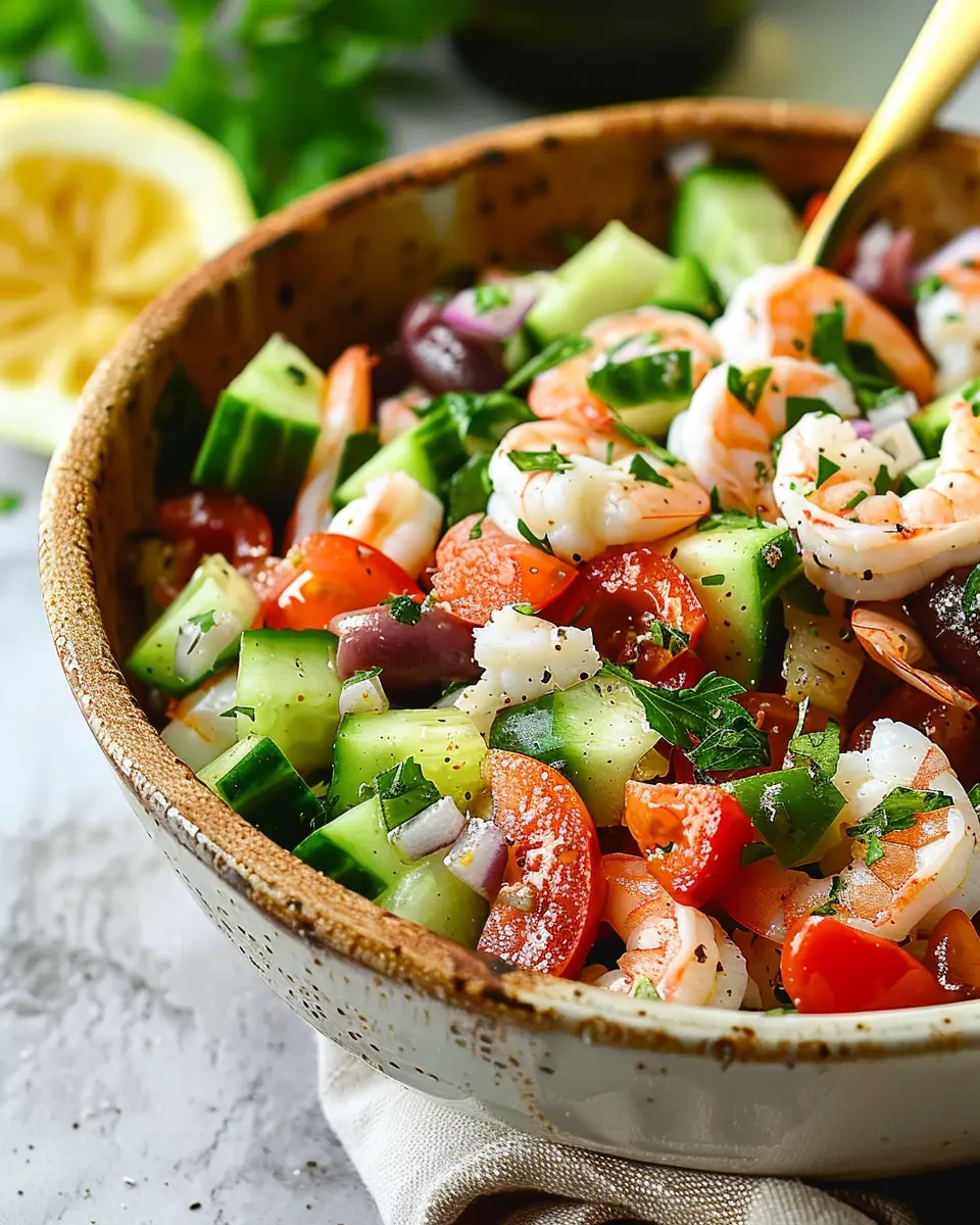 Mediterranean Shrimp Salad: A Flavorful and Easy Home Delight