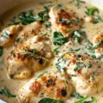 One-Pan Creamy Chicken and Spinach