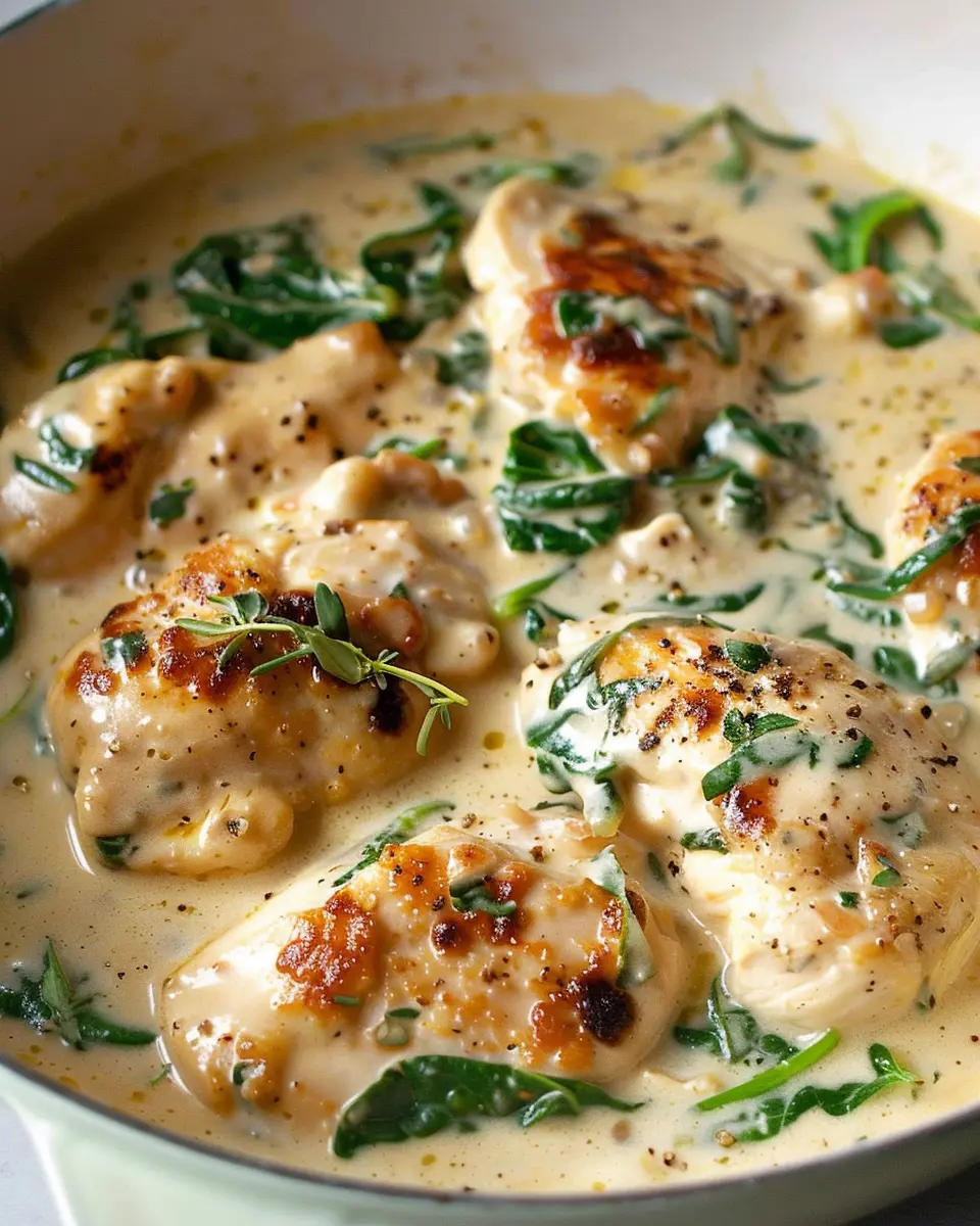 One-Pan Creamy Chicken and Spinach: A Delicious Weeknight Gem