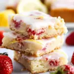 Strawberry Lemon Blondies