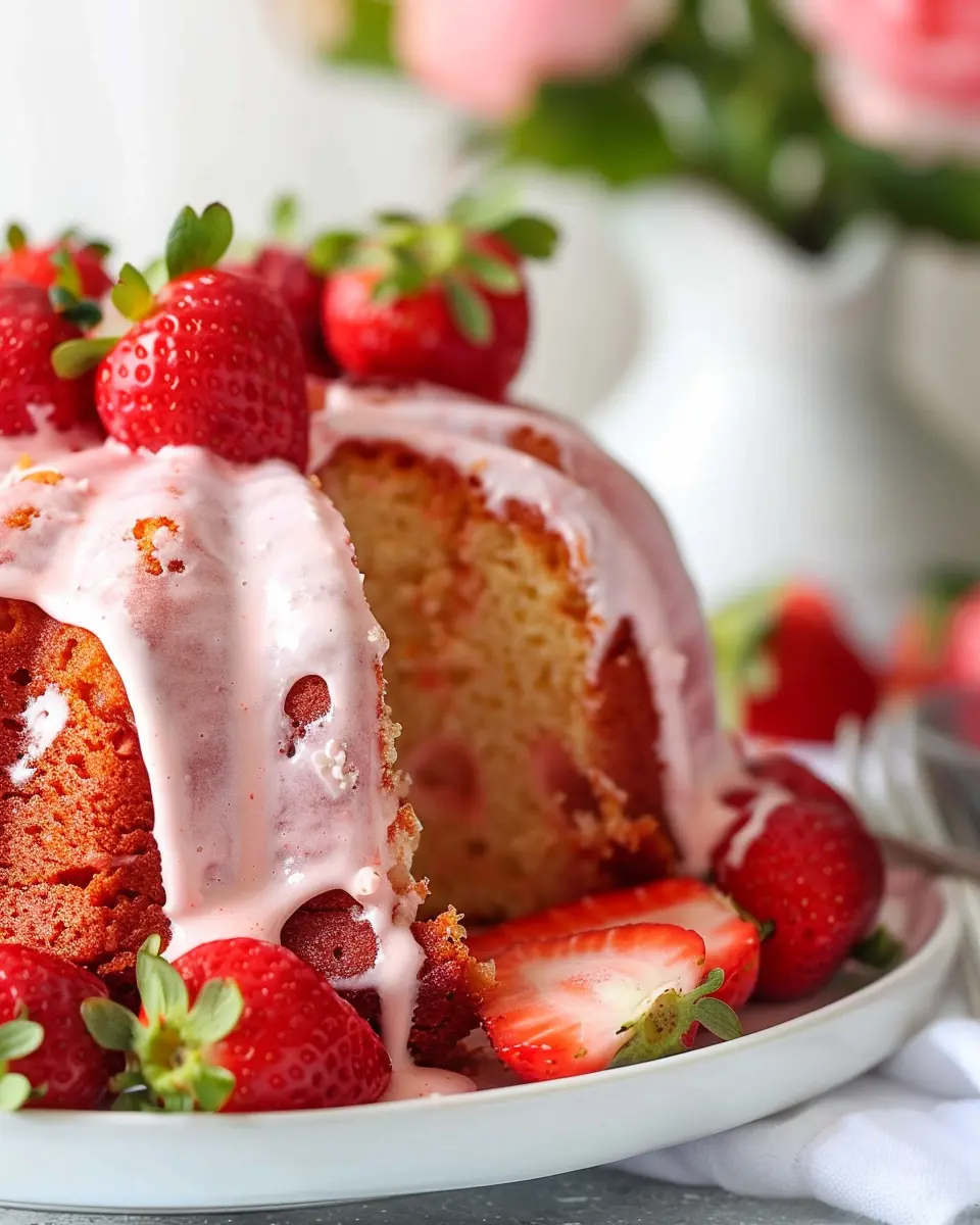 Strawberry Bundt Cake